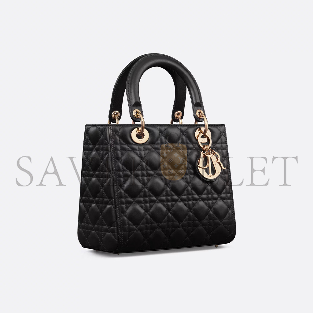 DIOR MEDIUM LADY DIOR BAG M0565ONGE_M900 (23*20*12.7cm)